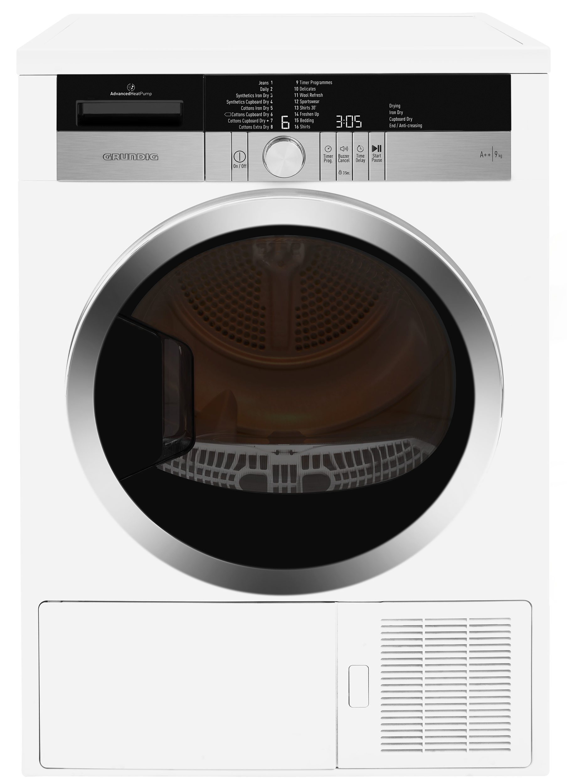 Grundig GTN39250GCW tumble dryer Freestanding Front-load – image 4