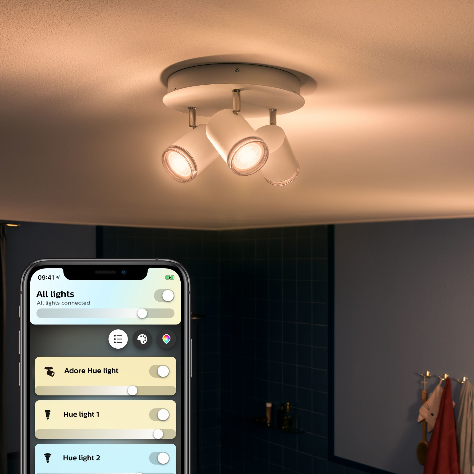Philips by Signify Philips Hue White ambience Adore Bathroom ceiling spot light – image 6