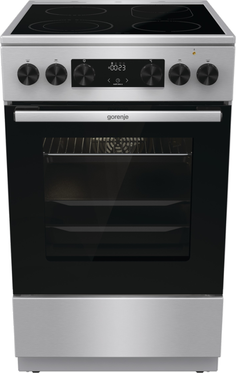 Gorenje GECS5C70XA cooker Freestanding cooker Electric Ceramic hob Stainless steel – image 1