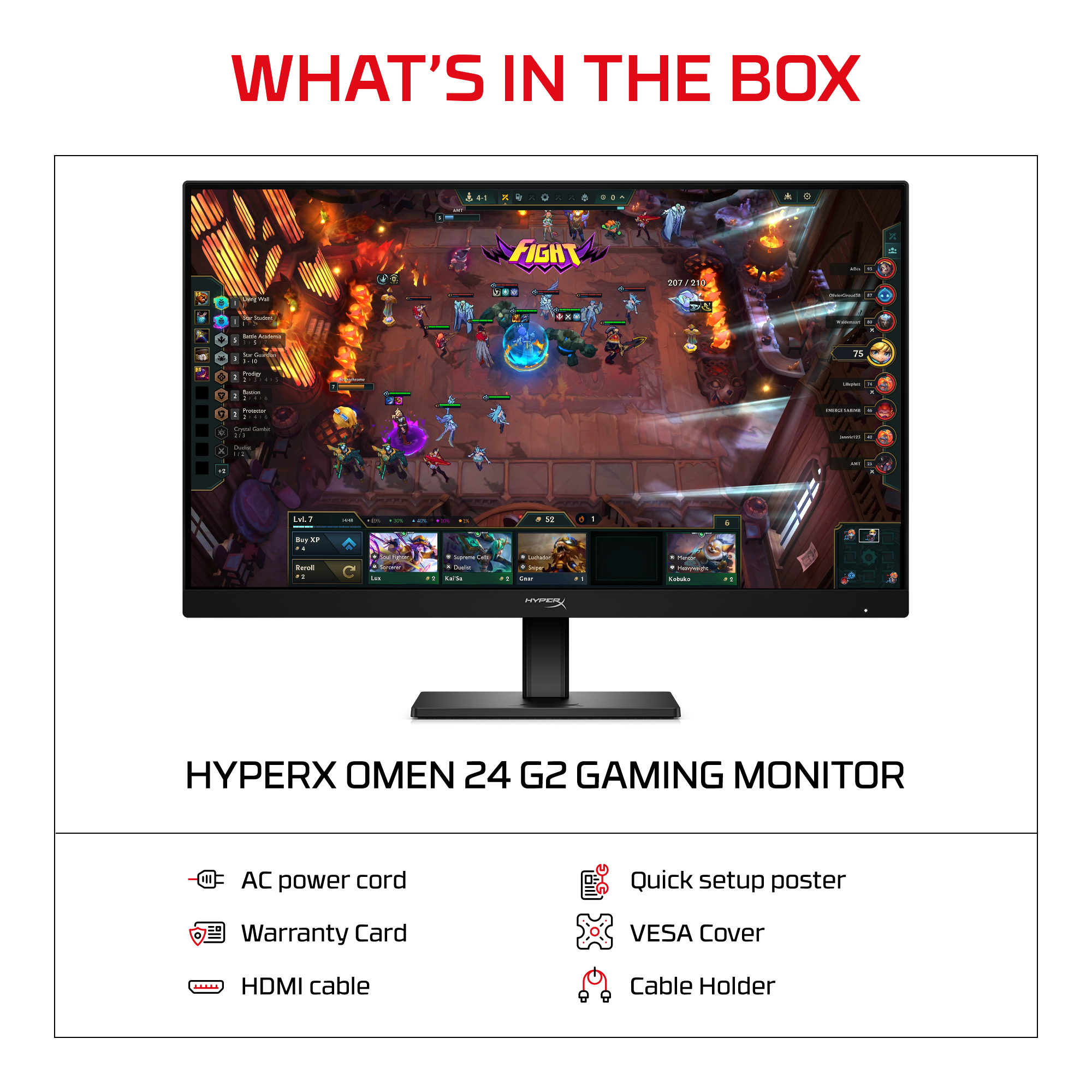 HP HyperX OMEN 23.8 inch FHD 180Hz Gaming Monitor - OMEN 24 G2 – image 8