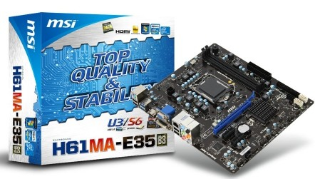 MSI H61MA-E35 Intel® H61 LGA 1155 (Socket H2) micro ATX – image 2