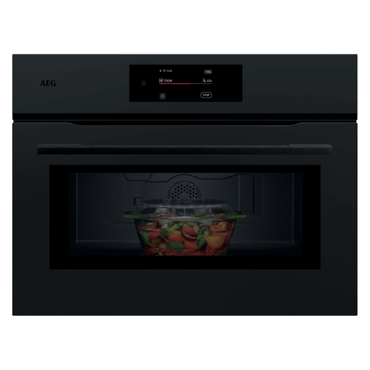 AEG NKM7N721T Black Grill microwave Built-in