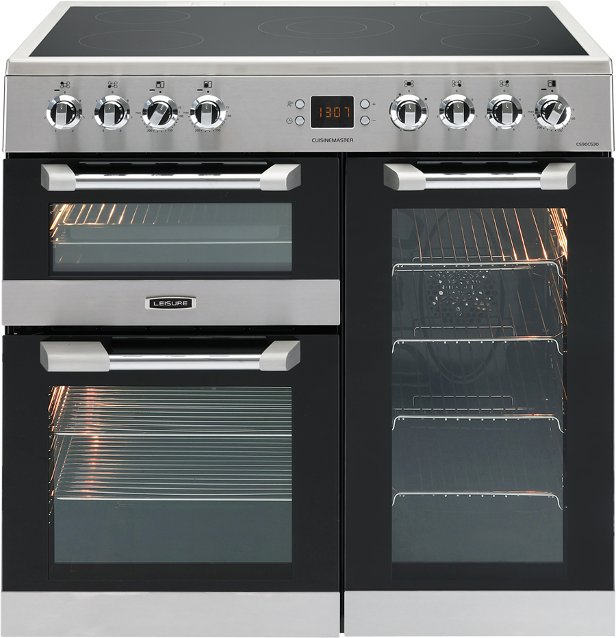 Leisure CS90C530X 90cm Electric Range Cooker with Three Ovens