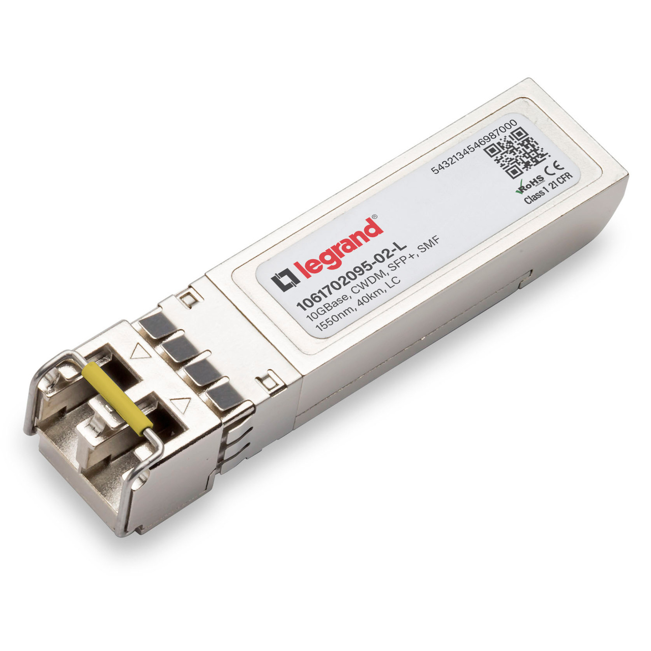 Legrand 1061702095-02-L network transceiver module Fiber optic 10000 Mbit/s SFP+ 1550 nm