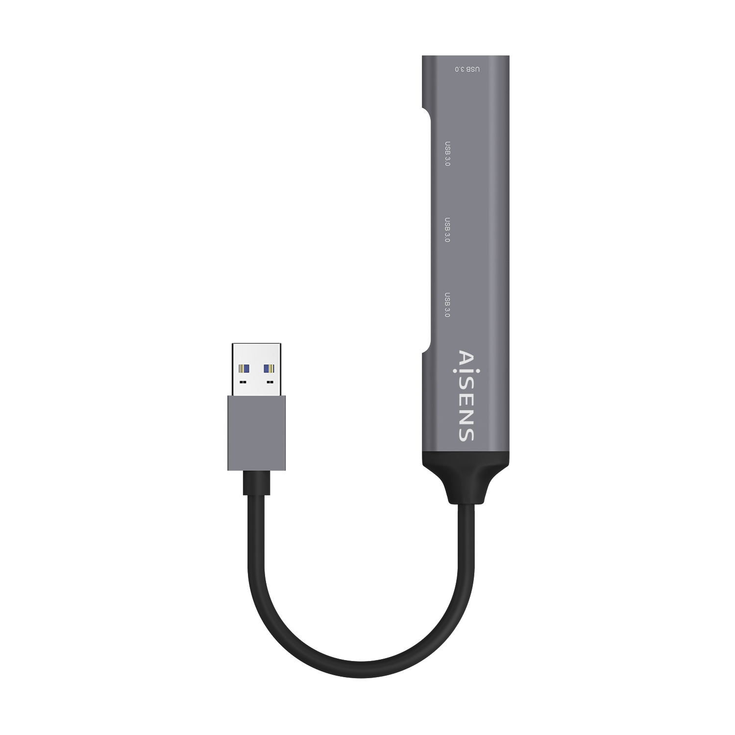 AISENS A106-0540 interface hub USB 3.2 Gen 1 (3.1 Gen 1) Type-A 5000 Mbit/s Grey – image 2