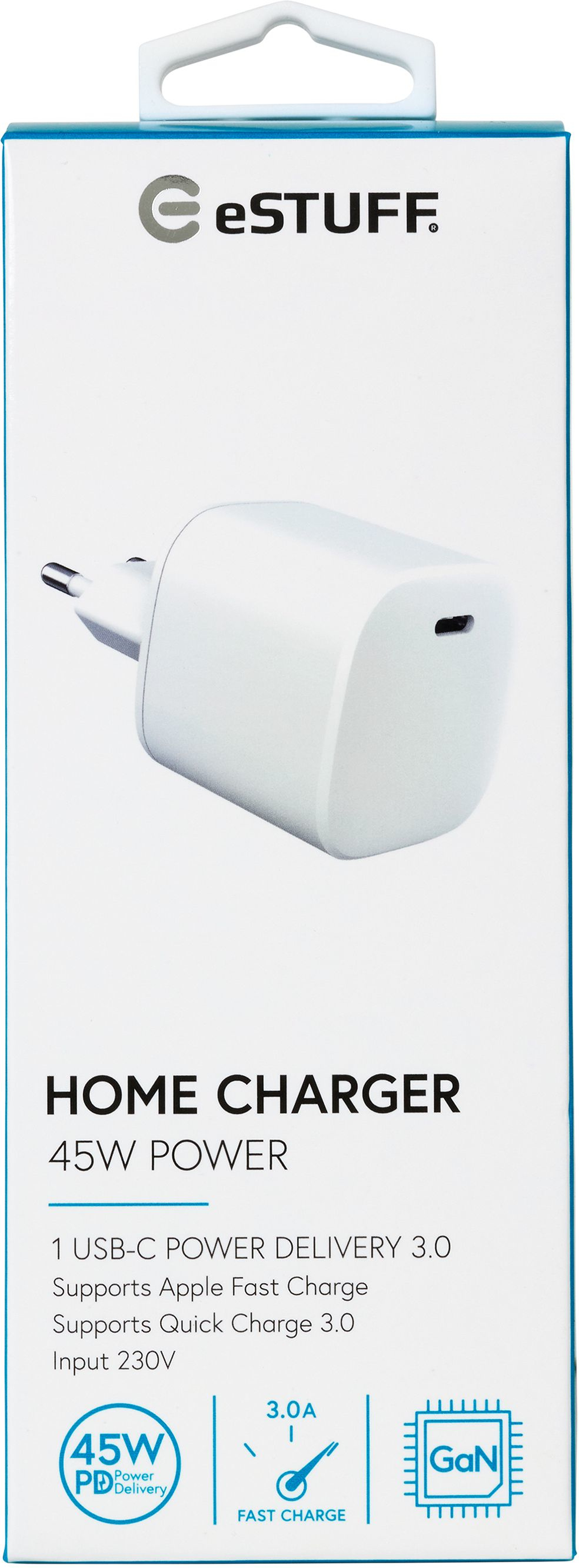 eSTUFF ES635045 mobile device charger Smartphone White AC Fast charging Indoor – image 2