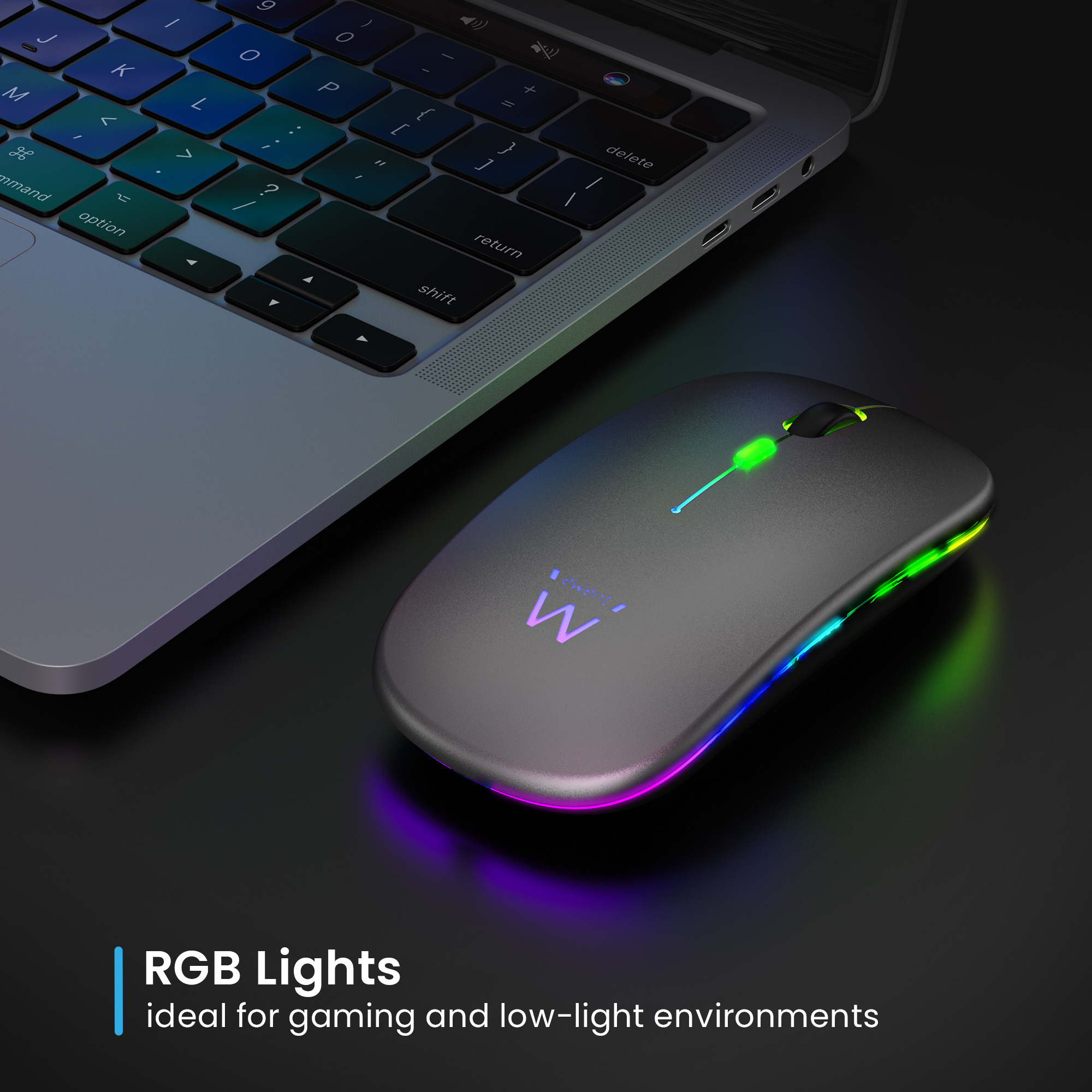 Ewent EW3242 mouse Universal Ambidextrous RF Wireless + Bluetooth Optical 1600 DPI – image 8