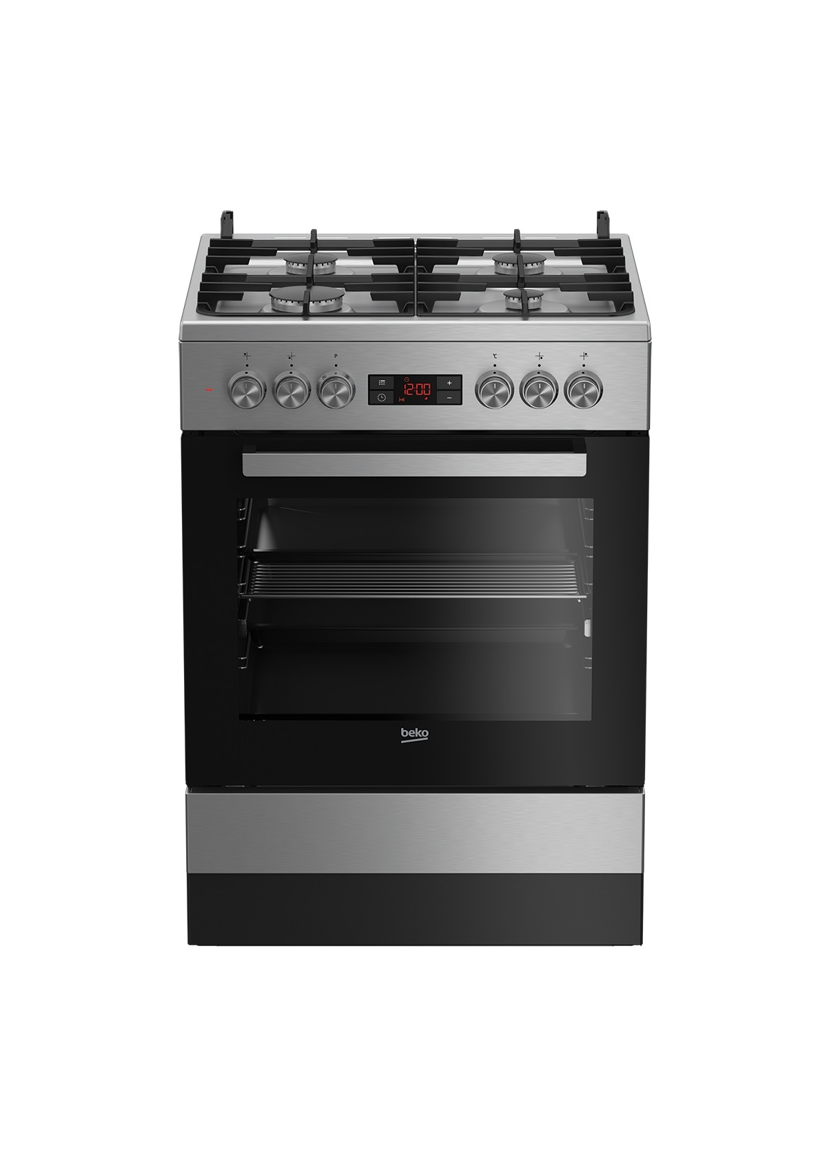 Beko FSMT61330DXT cooker Freestanding cooker Electric Gas Stainless steel – image 1