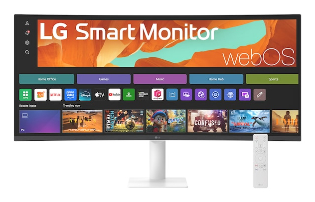34" WQHD Curved Smart Monitor with webOS