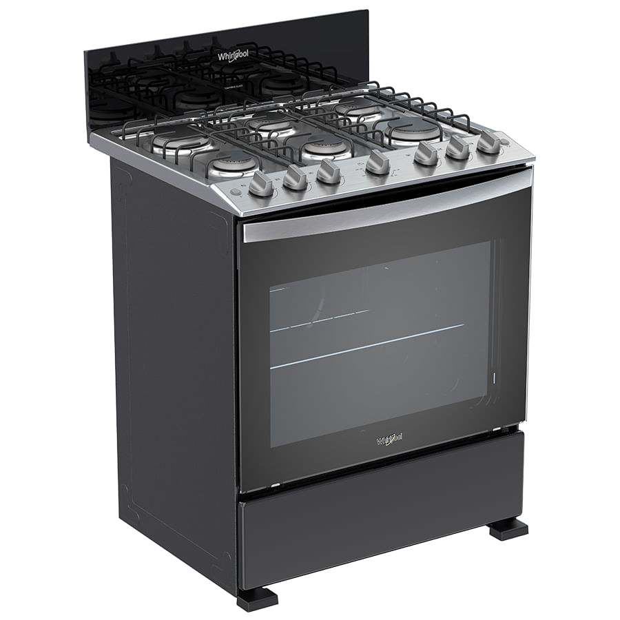 Whirlpool WFR3100B cooker Freestanding cooker Gas Black – image 8