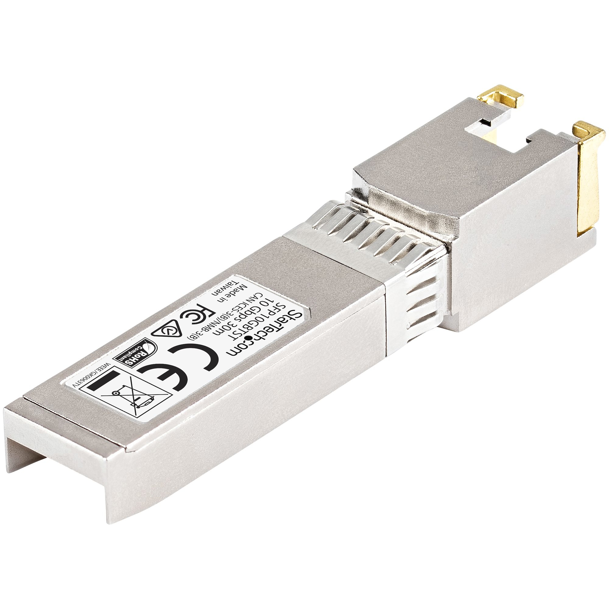 StarTech.com Cisco SFP-10GB-TC Compatible SFP+ Module - 10GBASE-T - SFP to RJ45 Cat6/Cat5e - 10GE Gigabit Ethernet SFP+ - RJ-45 30m - Cisco Firepower, ASR1000, – image 4