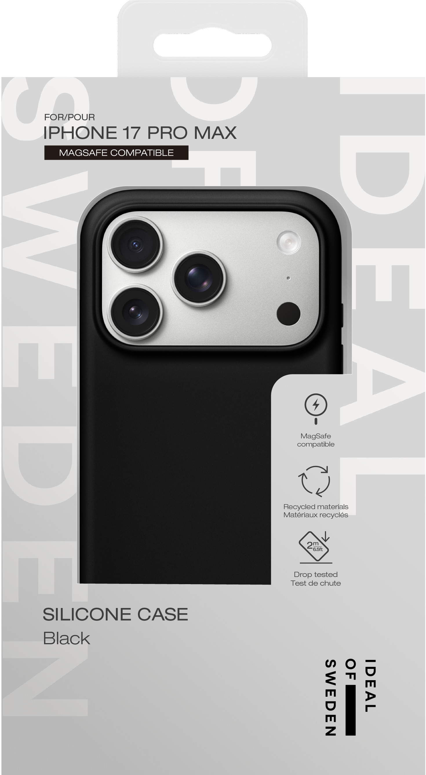iDeal of Sweden Silicone Case MagSafe iPhone 17 Pro Max Black – image 5
