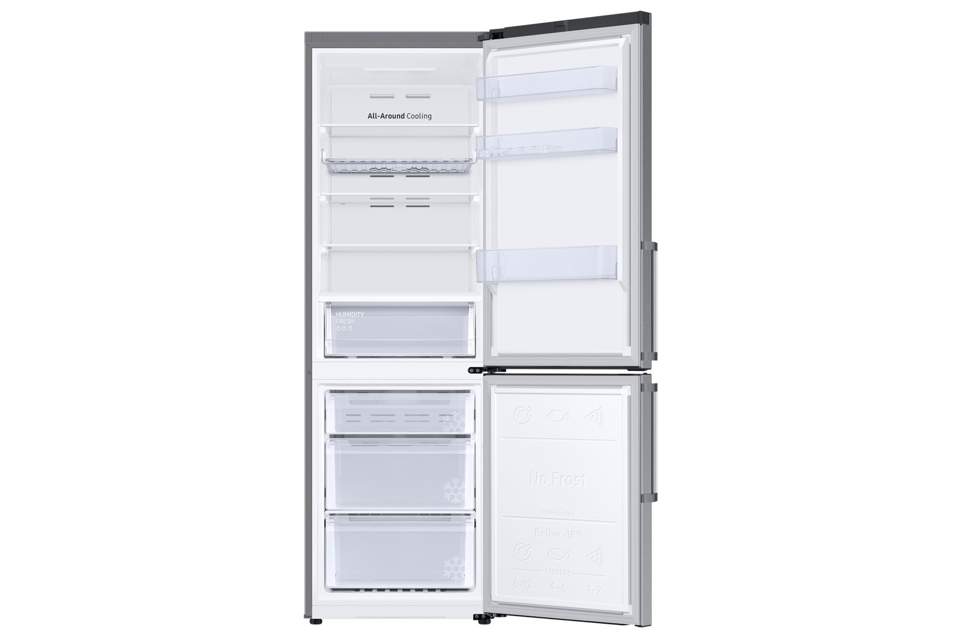 Samsung Series 5 RB34T662ESA/EU Classic Fridge Freezer with SpaceMax™ Technology - Silver – image 3