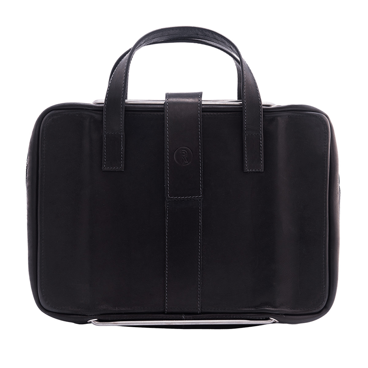 R-Go Tools Laptop bag R-Go Viva, full-grain leather, with integrated laptop stand, shoulder strap, 15.6-inch, black – image 2