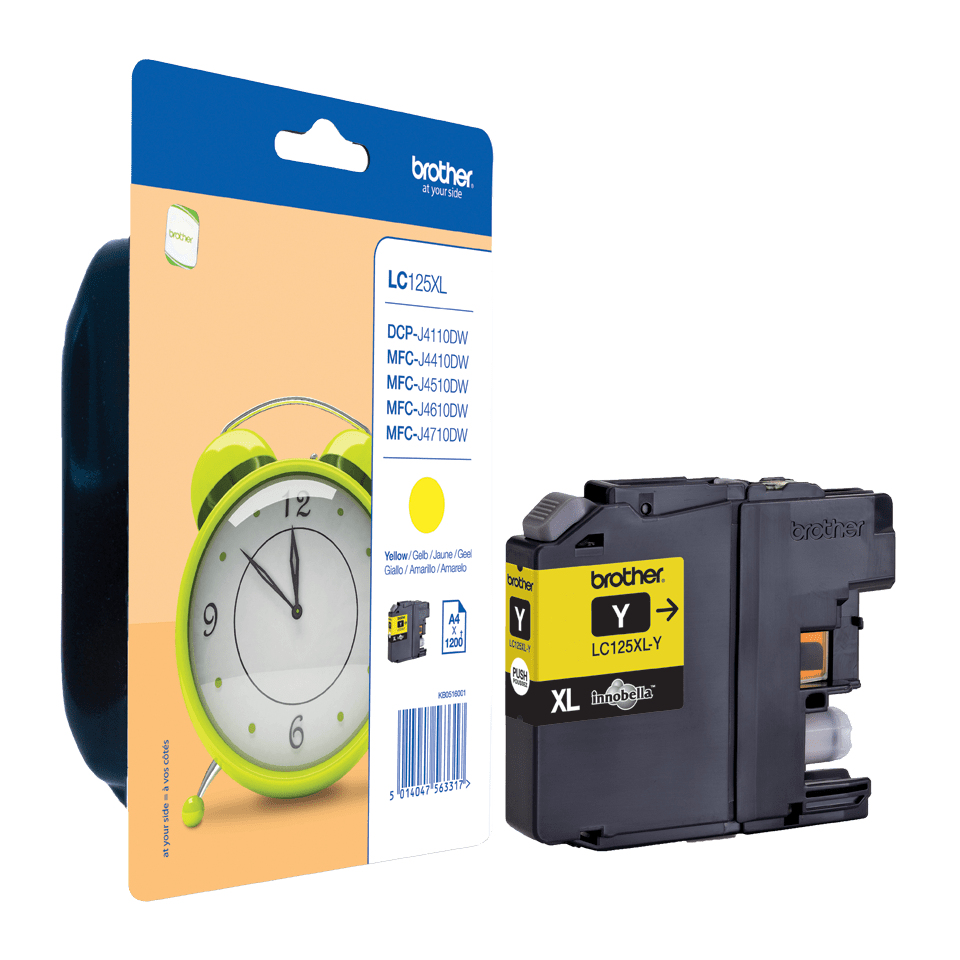 Brother LC-125XLY ink cartridge 1 pc(s) Original Yellow – image 3