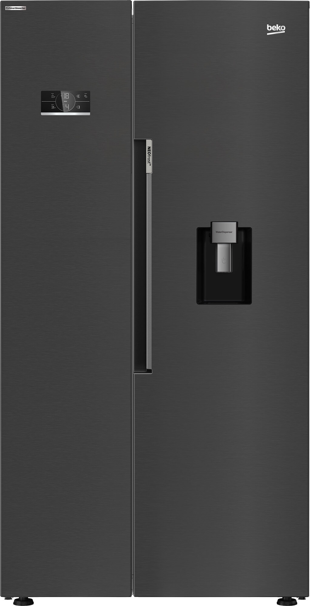 Beko GN163241DXBRN side-by-side refrigerator Freestanding – image 1