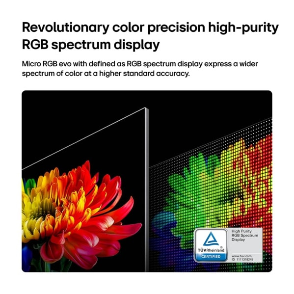 LG Micro RGB evo AI 100MRGB95BU TV 2.54 m (100") 4K Ultra HD Smart TV Wi-Fi Black 3000 cd/m² – image 7