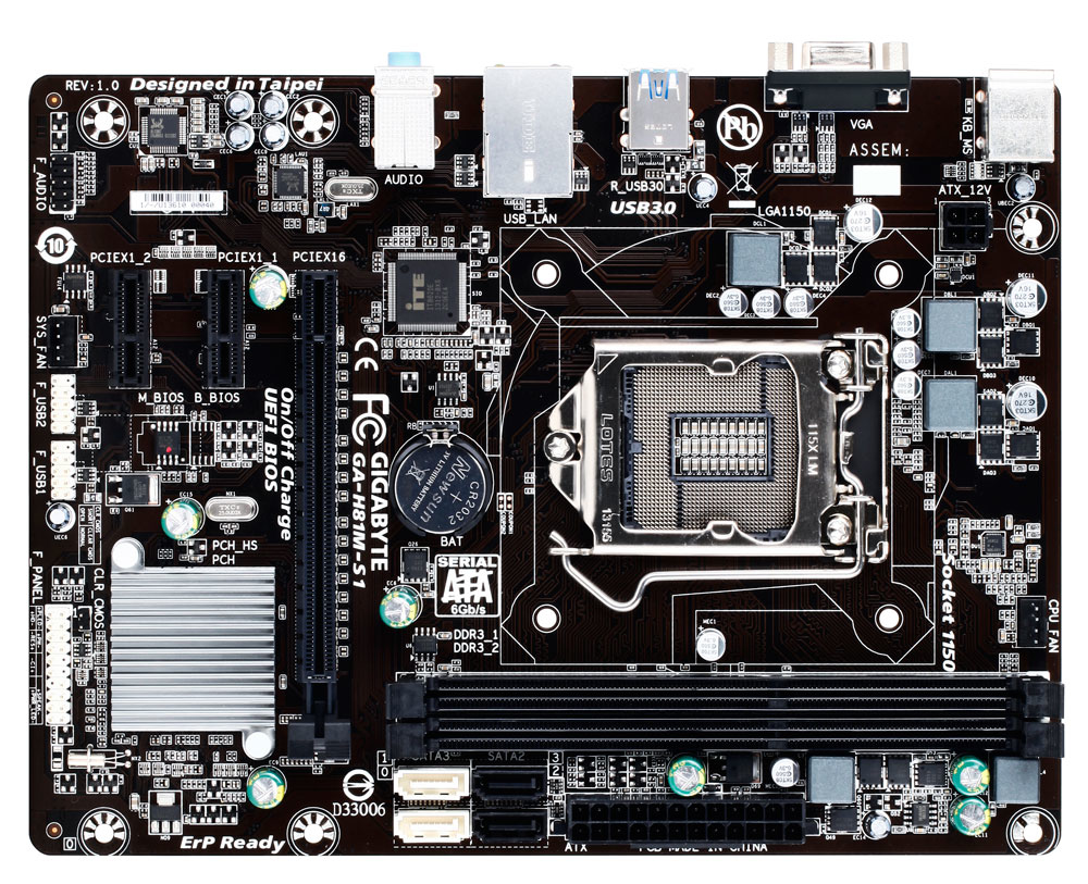 GIGABYTE GA-H81M-S1 motherboard Intel® H81 LGA 1150 (Socket H3) micro ATX – image 2