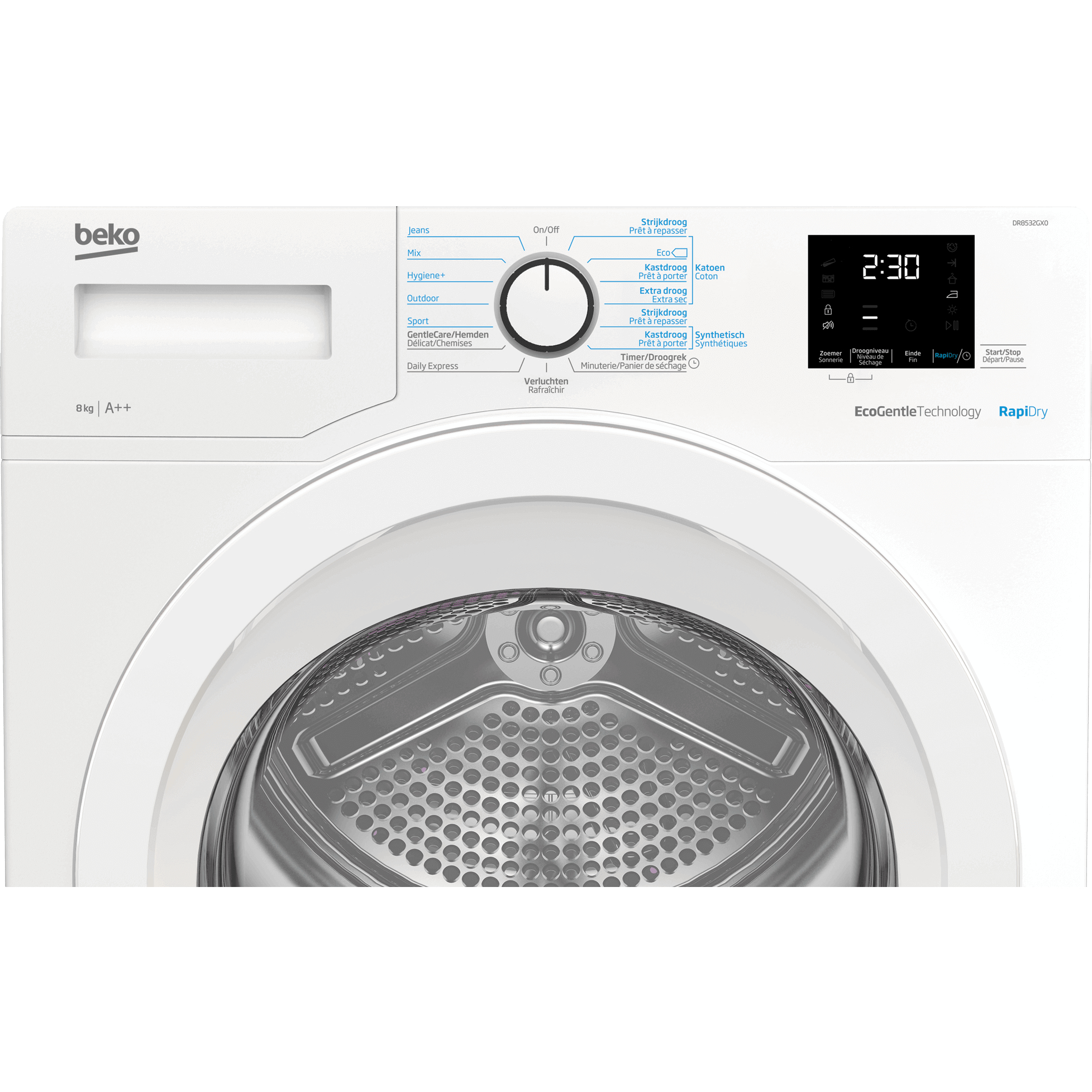 Beko DR8532GX0 tumble dryer Freestanding Front-load – image 3