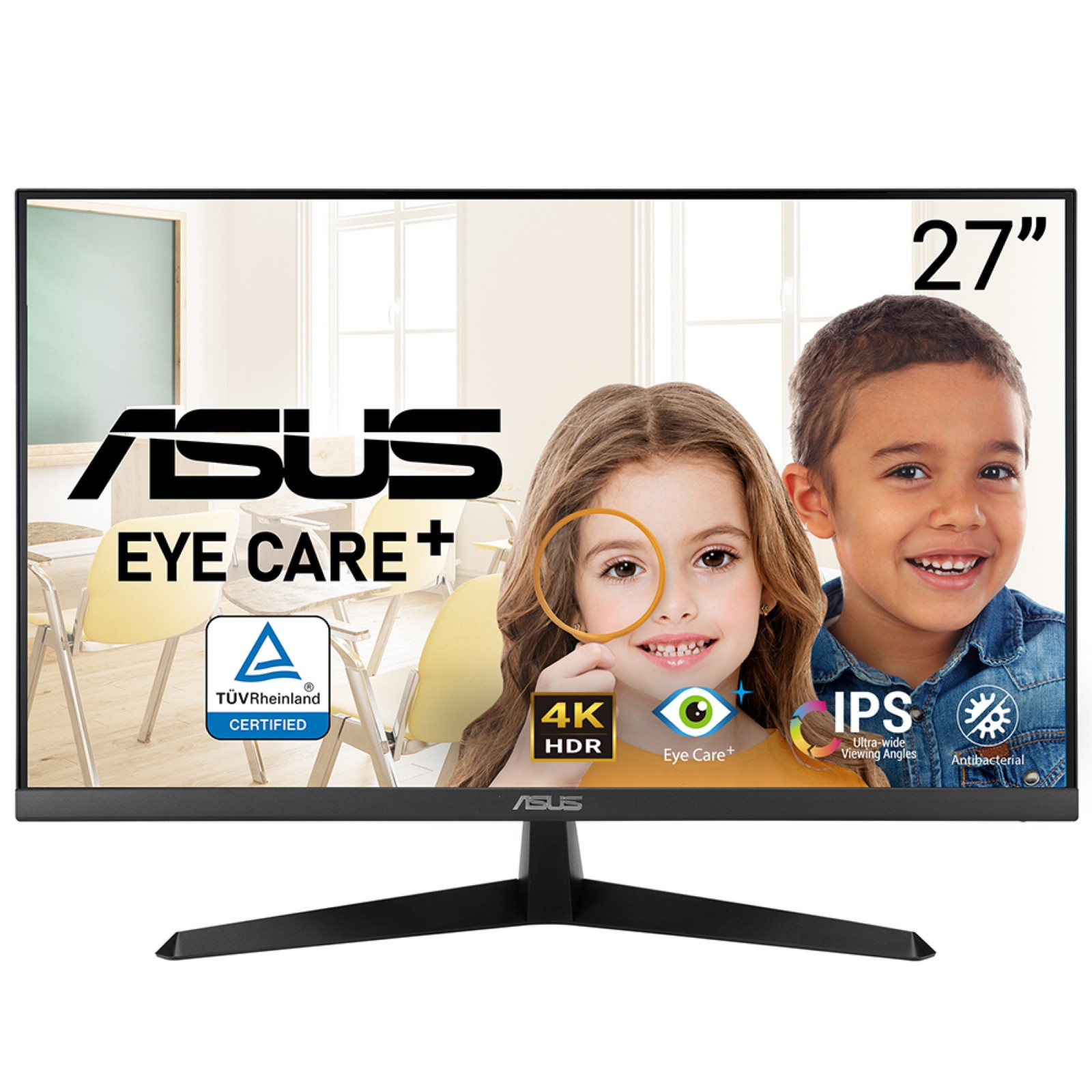 MON ASUS 27" VY27UQ 4K UHD 60Hz IPS fekete monitor