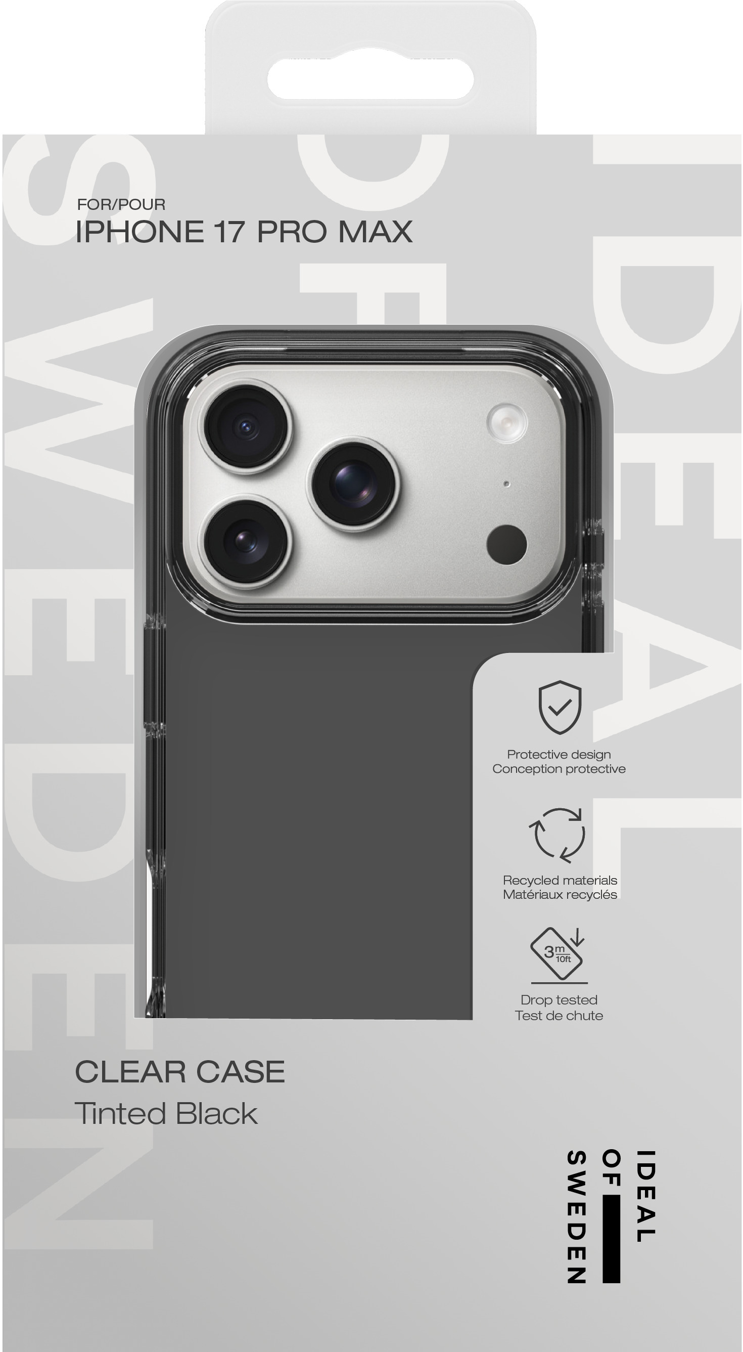iDeal of Sweden Clear Case iPhone 17 Pro Max Tinted Black – image 5