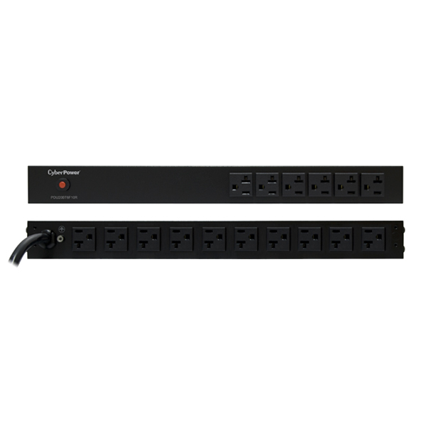 CyberPower PDU20BT6F10R power distribution unit (PDU) 16 AC outlet(s) 1U Black – image 2
