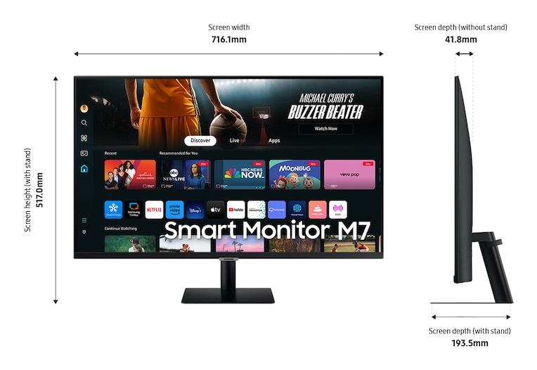 Samsung M7 LS32DM702UNXGO computer monitor – image 5