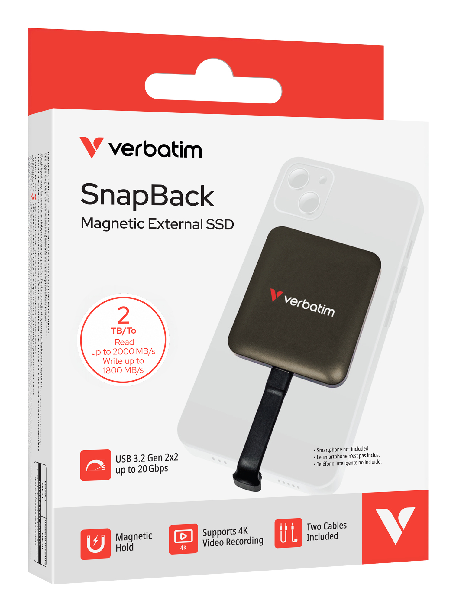 Verbatim SnapBack SSD 2TB Mocha Metallic image 6