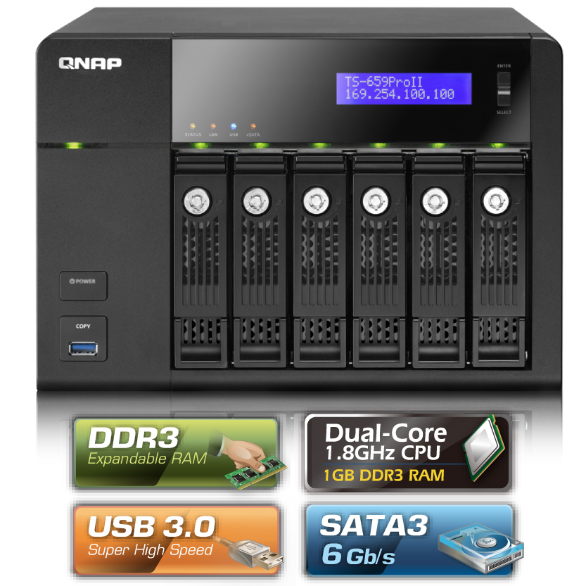 QNAP TS-659 Pro II 6TB – image 2