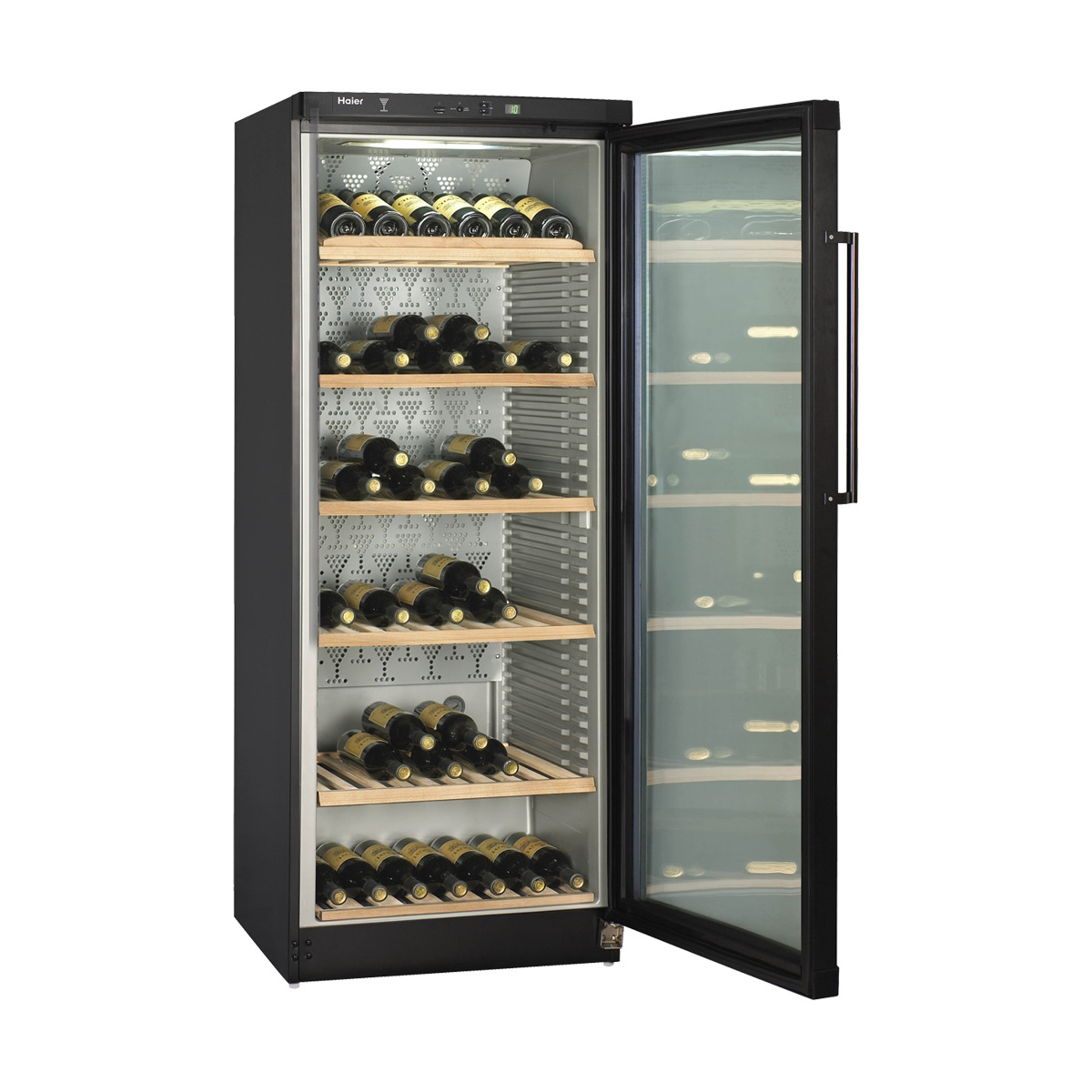 Haier JC-398GA wine cooler Freestanding Black 174 bottle(s)