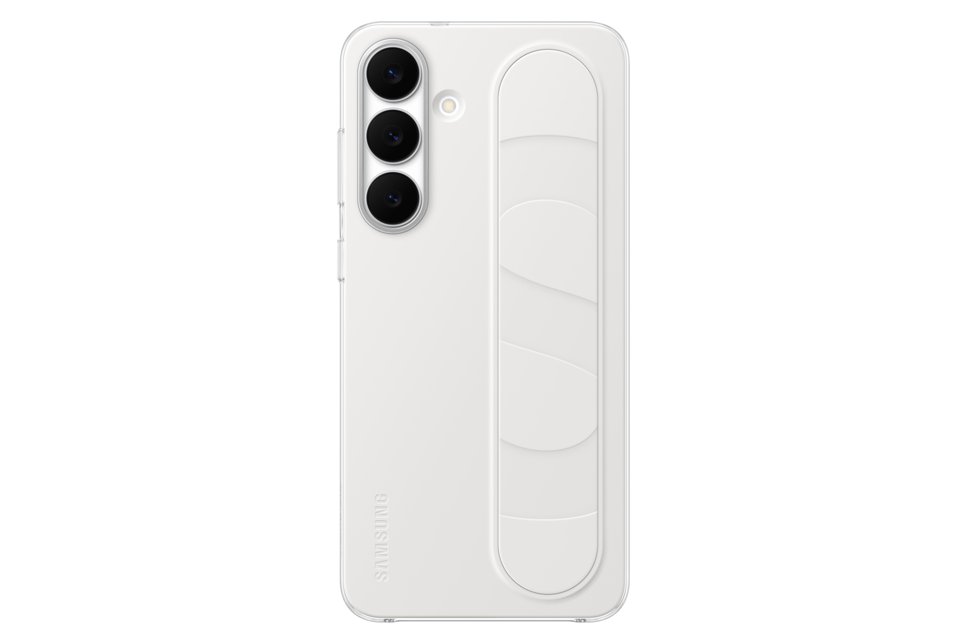 Samsung Standing Grip Silikon Back Cover Weiß Samsung Galaxy S25 FE