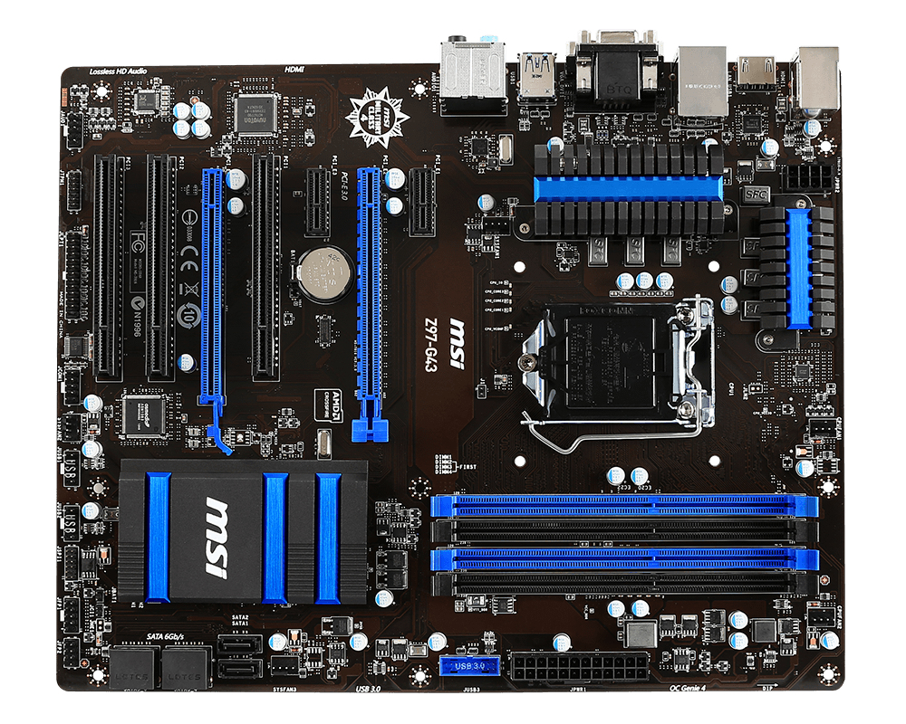 MSI Z97-G43 Intel® Z97 LGA 1150 (Socket H3) ATX
