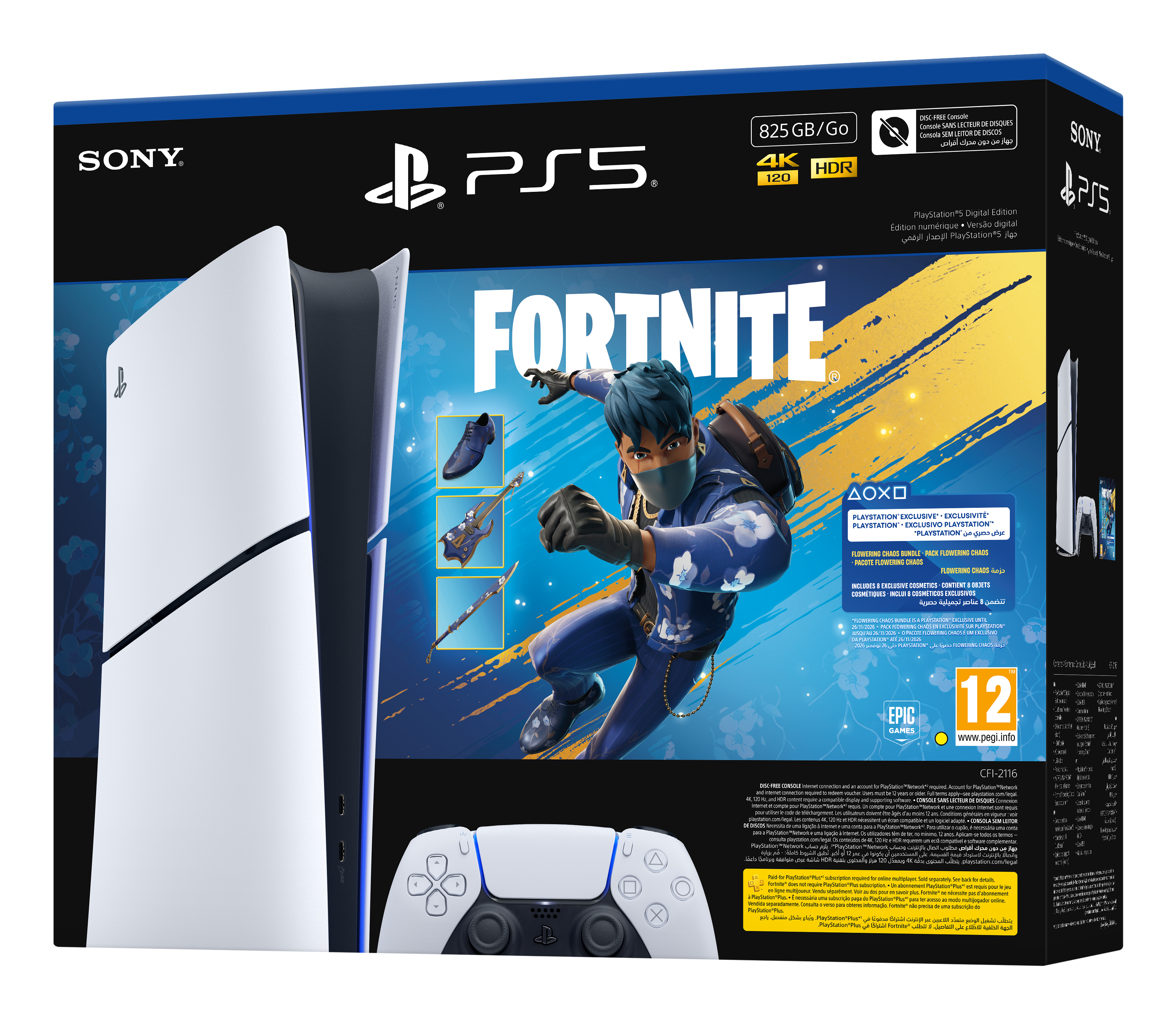 Sony PlayStation 5 825 GB Black, White