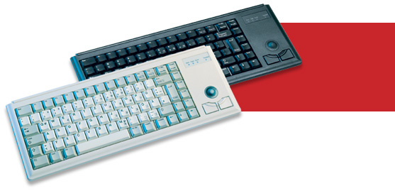 Cherry Compact keyboard with trackball G84-4400