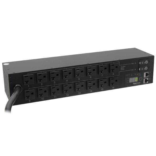 CyberPower PDU30MT16FNET power distribution unit (PDU) 16 AC outlet(s) 2U Black – image 2