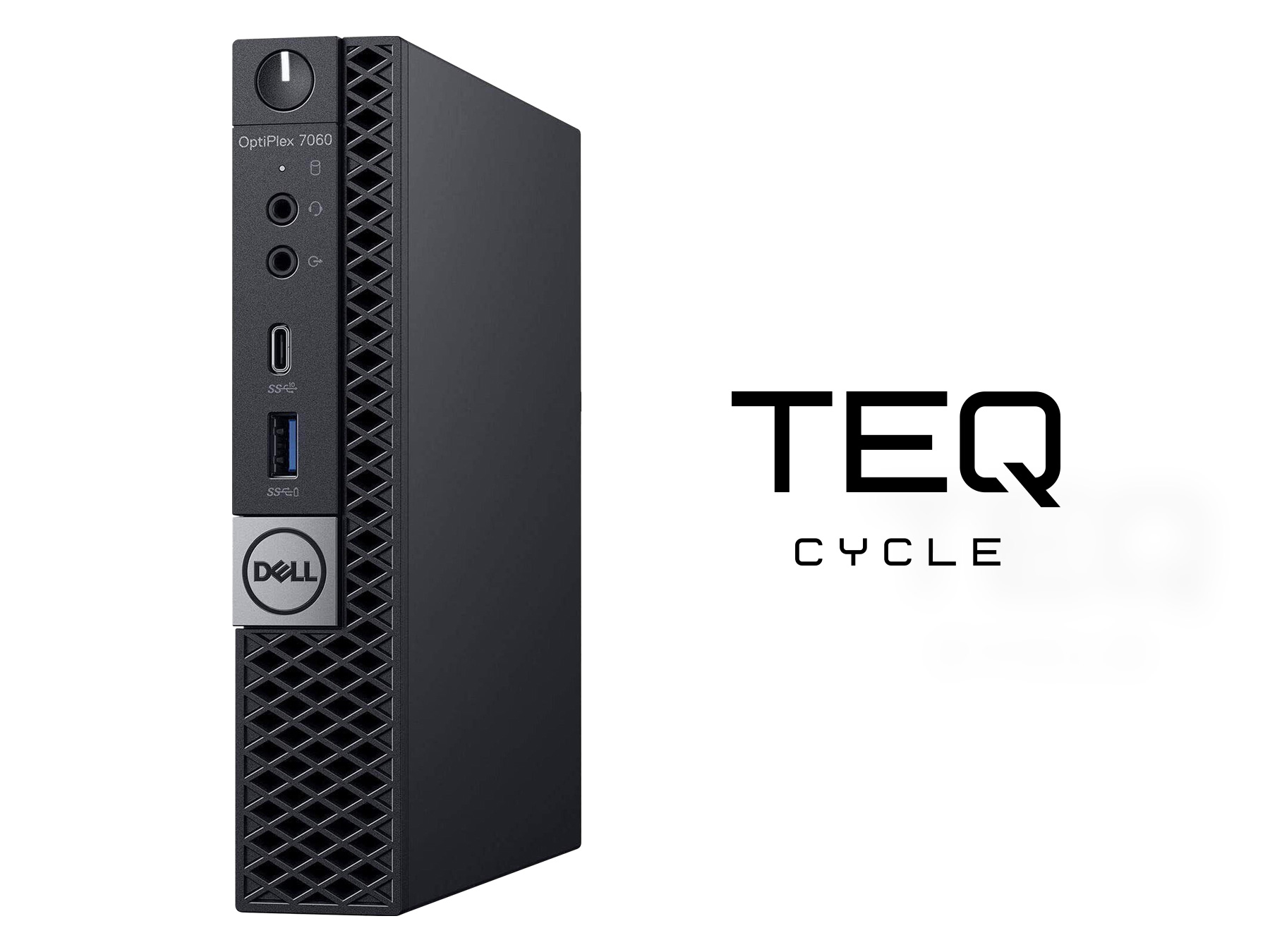 Teqcycle Dell Optiplex 7060 Micro Intel® Core™ i5 i5-8500T 16 GB DDR4-SDRAM 256 GB SSD Windows 11 Pro MFF Mini PC Nero