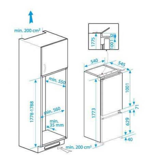 Beko BCHA275E3S fridge-freezer Built-in – image 2