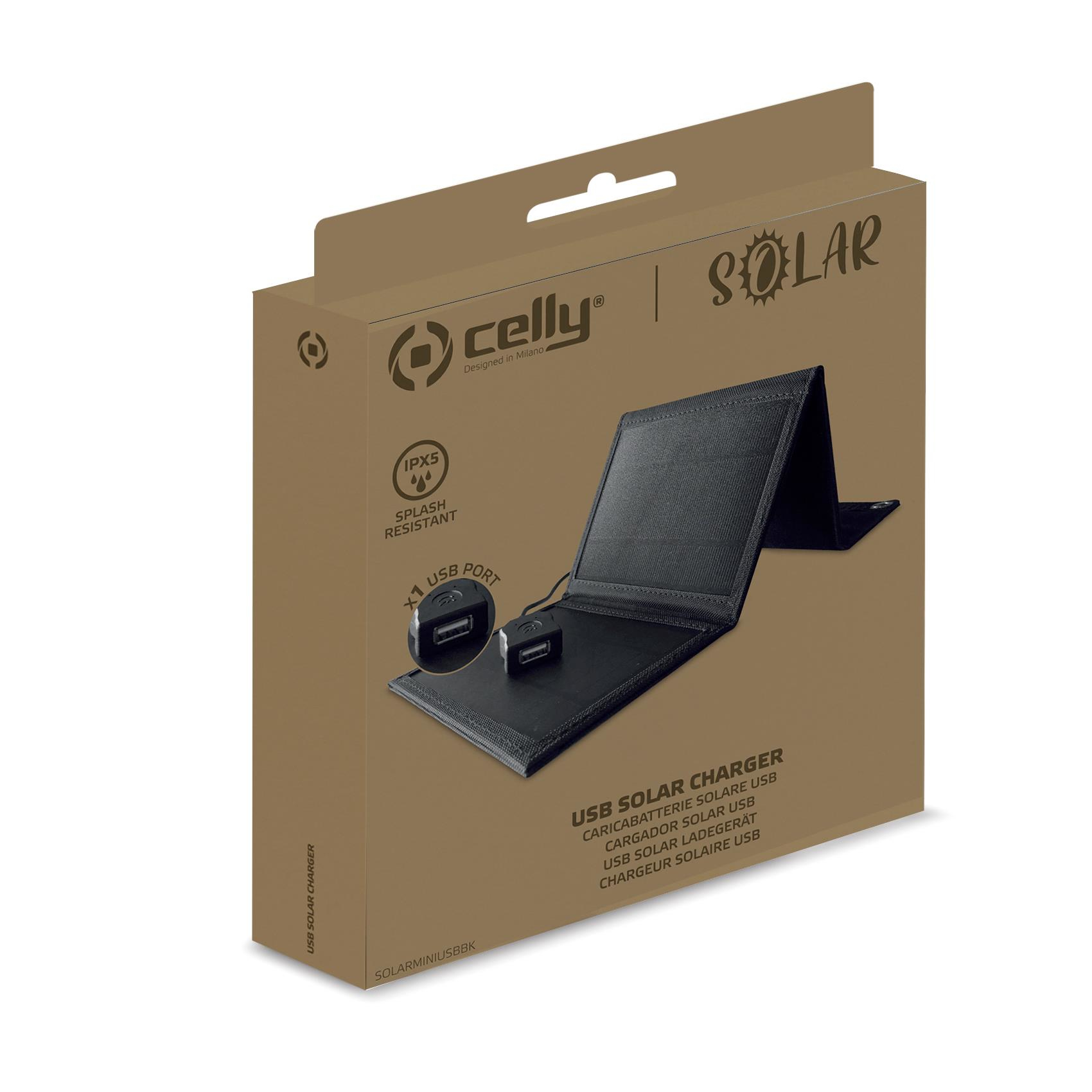 Celly SOLARMINIUSBBK mobile device charger Universal Black Solar Outdoor – image 5