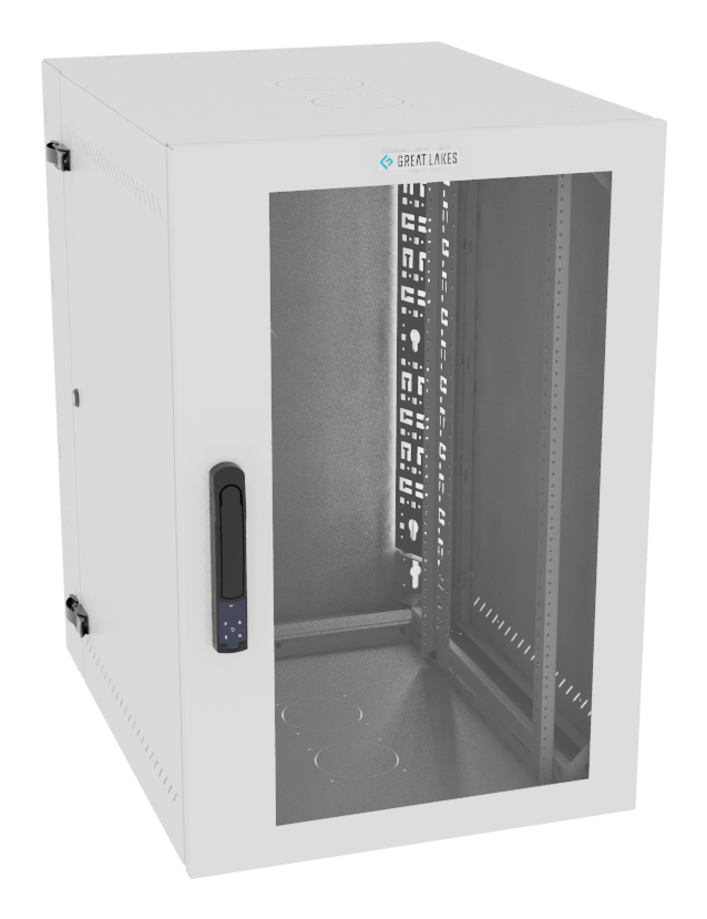 Vertiv VR Rack GL36WMCMP-W-SE-00-CM rack cabinet 19U Wall mounted rack White – image 1