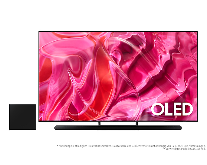 Samsung GQ65S93CAT 165.1 cm (65") 4K Ultra HD Smart TV Wi-Fi Carbon, Silver – image 2