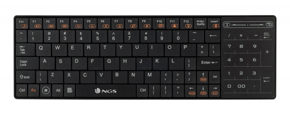 NGS TVfighter keyboard TV RF Wireless QWERTY English Black – image 2