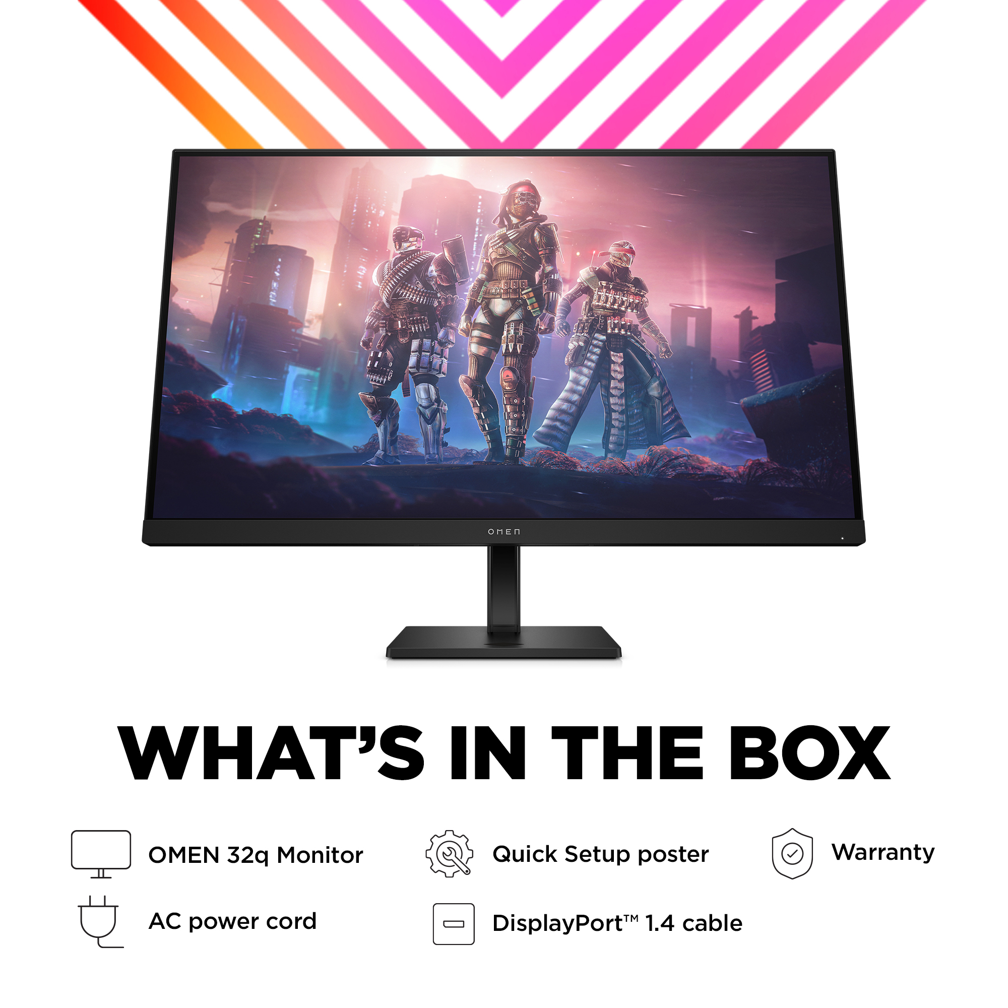 HP OMEN by HP 31.5 inch QHD 165Hz Gaming Monitor - OMEN 32q – image 6