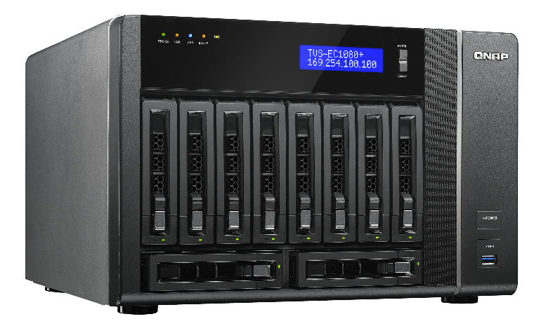 QNAP TVS-EC1080+ NAS Tower Intel® Xeon® E3 V3 Family E3-1245V3 – image 3