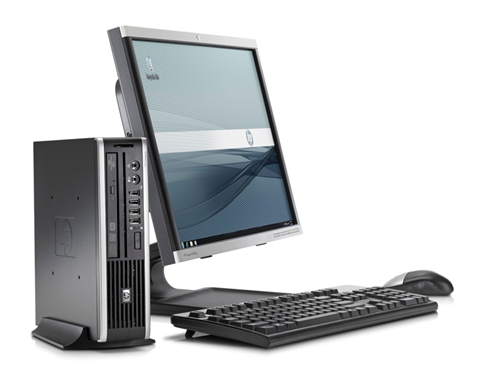 HP 8000 Elite USFF + LE2202x