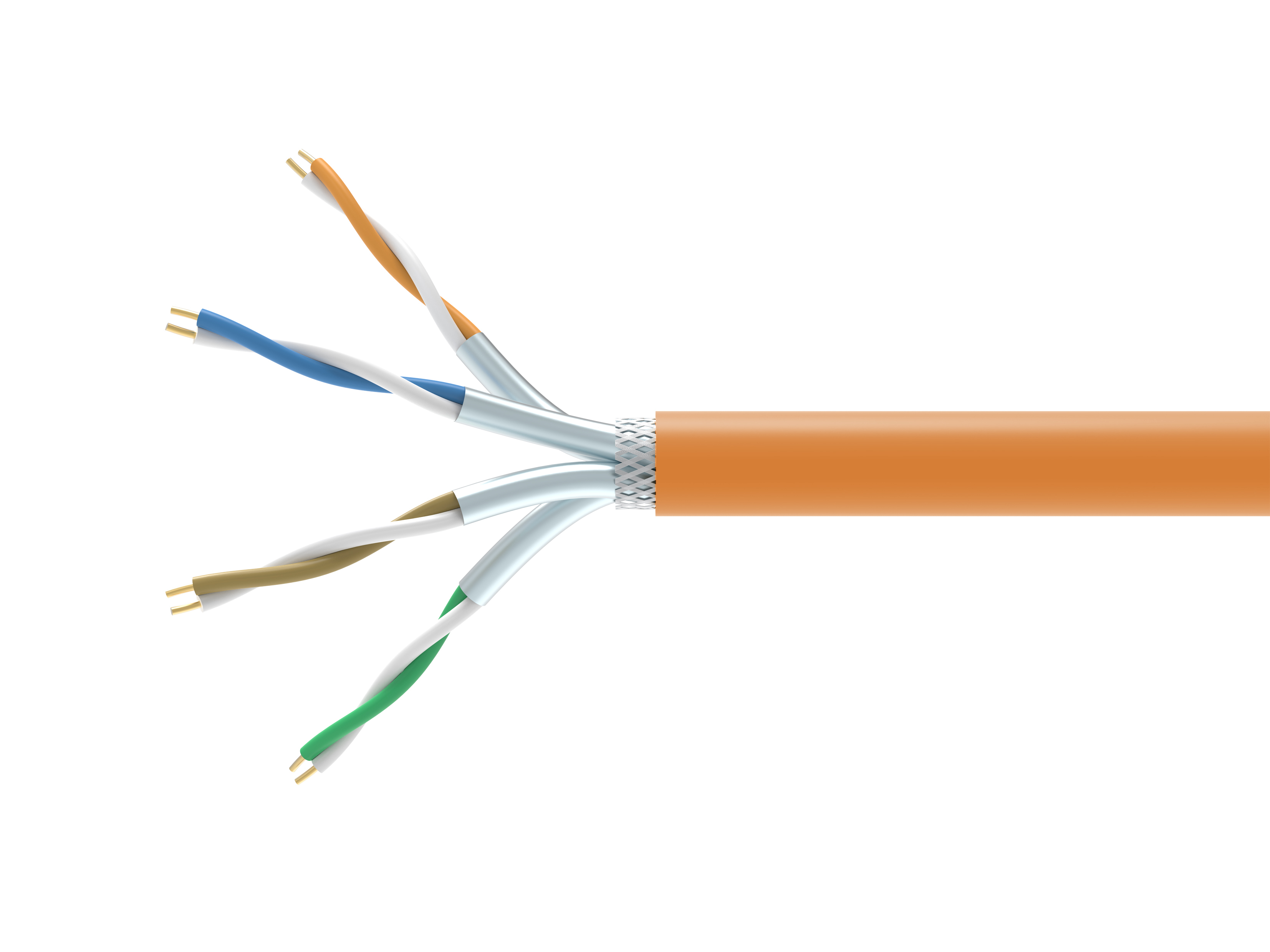Equip Instal.Kab Cat7  Simplx S/FTP DCA  305.00m orange LSZH Cat7 Kabel