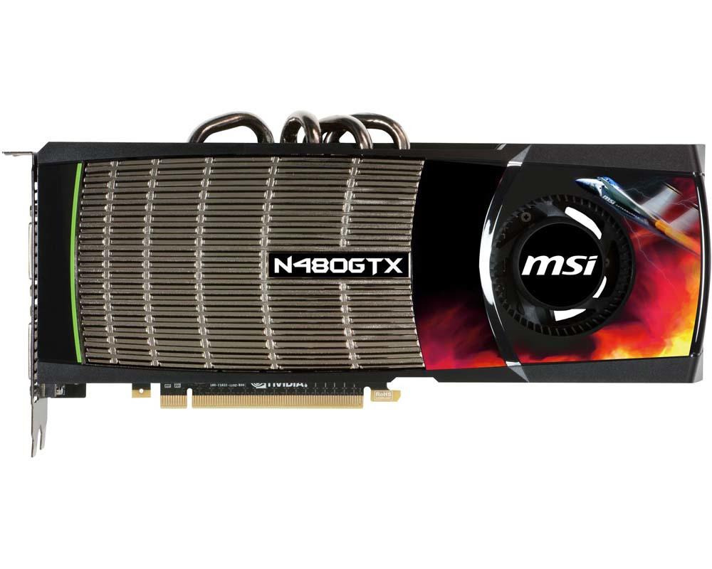 MSI N480GTXM2D15 graphics card GeForce GTX 480 – image 3