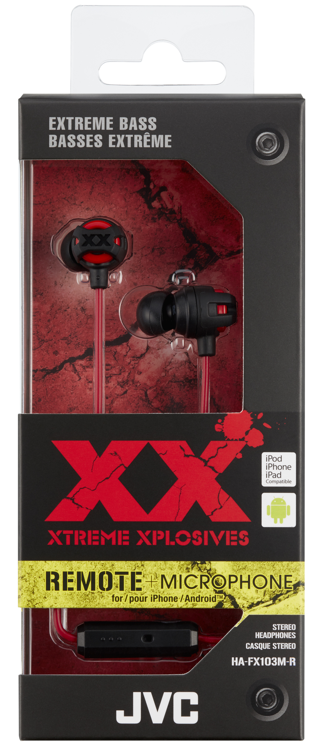 JVC Xtreme Xplosives HA-FX103M Earset HAFX103MR – image 4