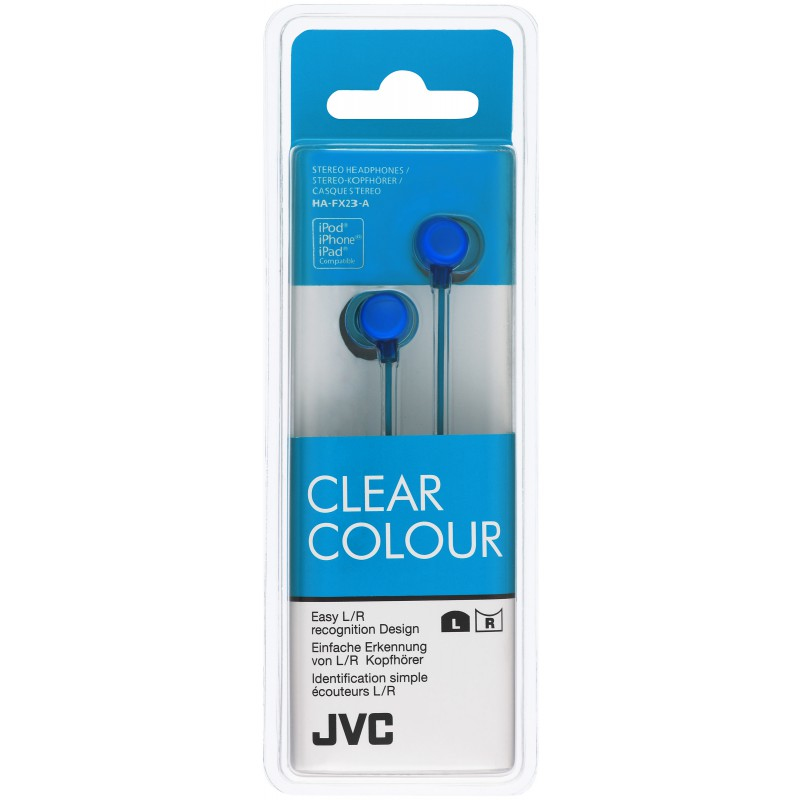 JVC HA-FX23 Headphones Wired In-ear Blue – image 2