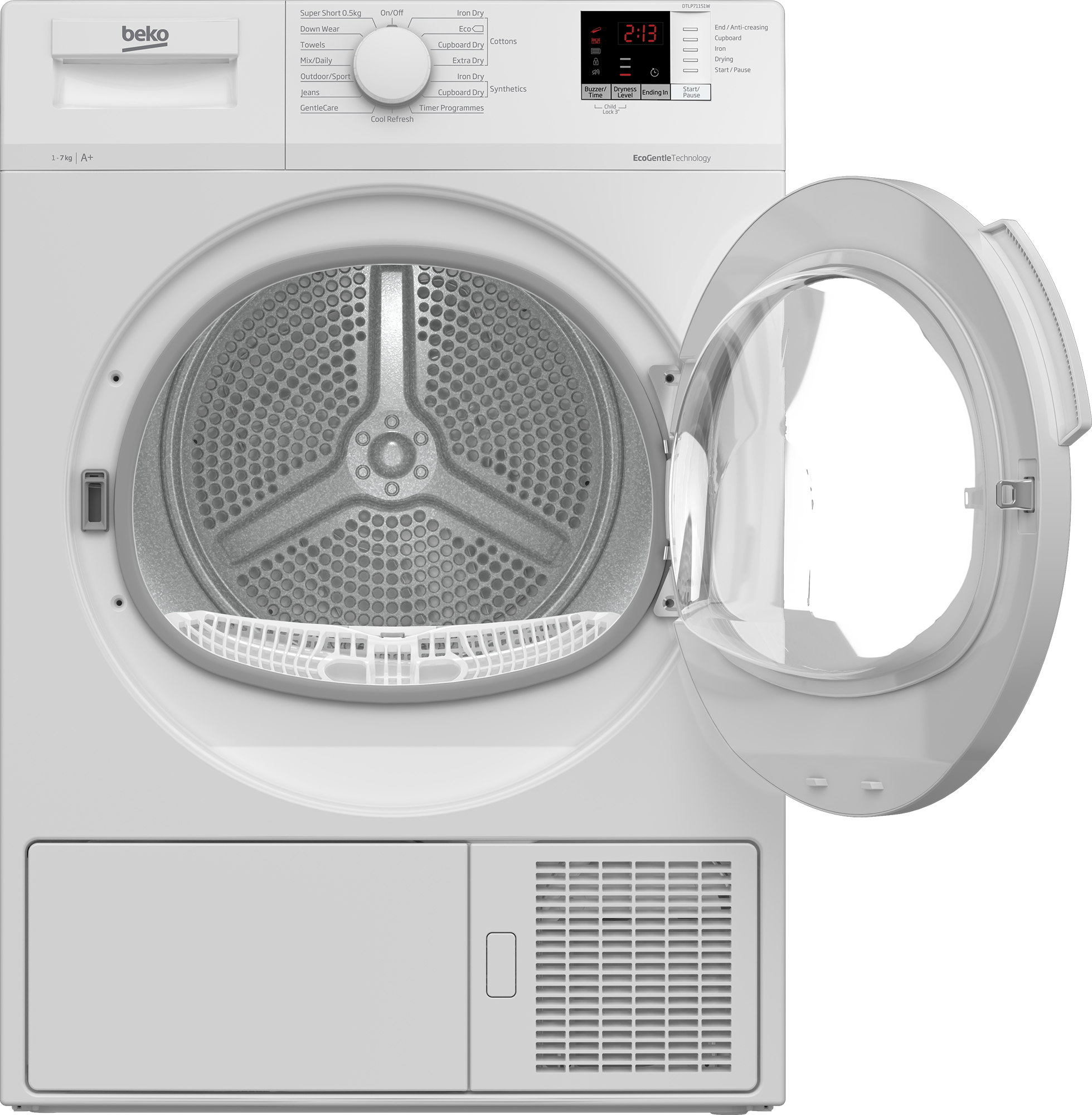Beko DTLP71151W 7kg Heat Pump Tumble Dryer with Slim Depth – image 3
