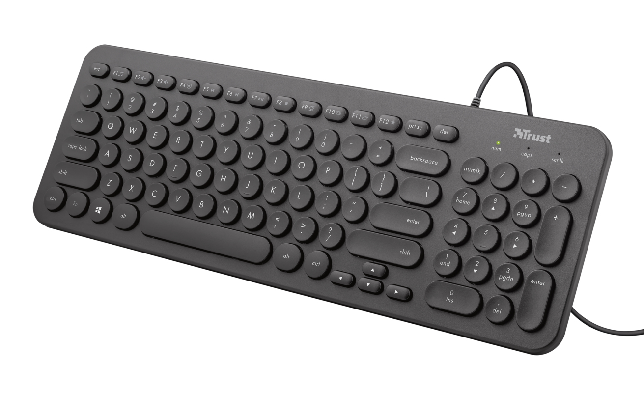 Trust Muto keyboard Gaming USB QWERTY Spanish Black – image 1